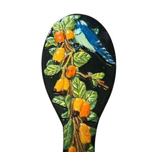Colorful Bird-Themed Decorative Spoon